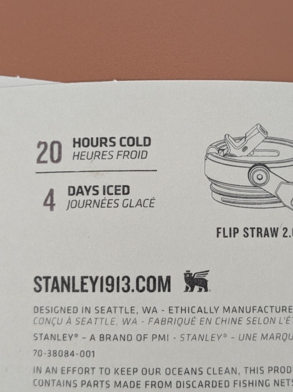 new Stanley cup water bottle The IceFlow Flip Straw Jug 64oz Toast .5 gallon - Picture 7 of 12
